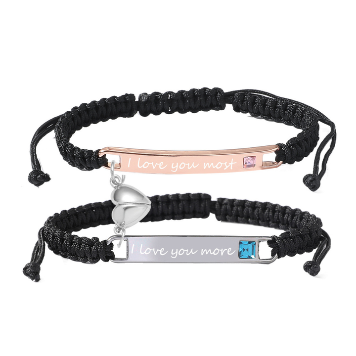 Magnetic Hearts Couples Bracelet