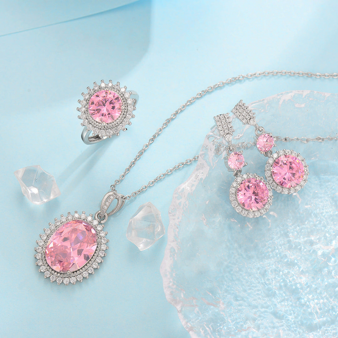 Aurielle Solwyn Blue Set | White Gold