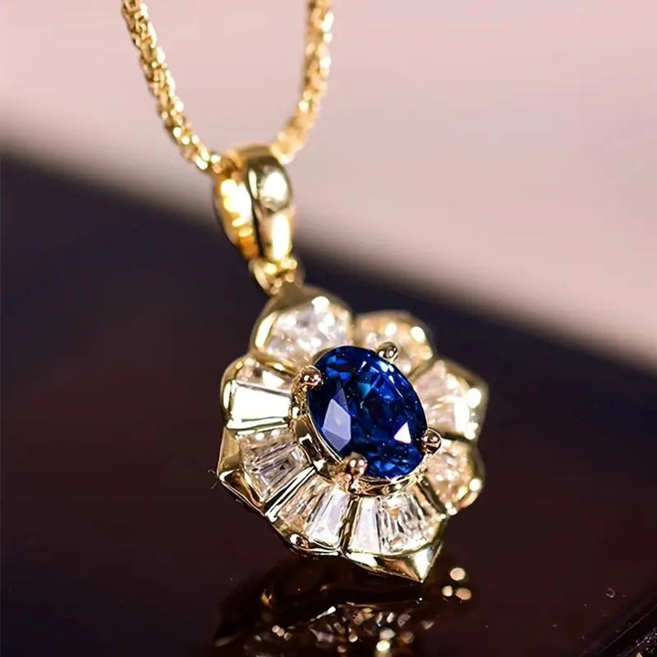 Kavella Noctazure Necklace | Gold